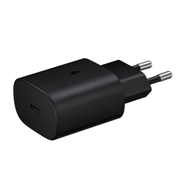 מטען מקורי סמסונג 25W שחור מהיר במיוחד Samsung 25W Super Charger