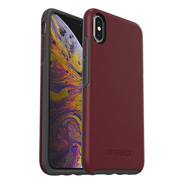 מגן כיסוי OtterBox Symmetry בורדו לאייפון XS Max הכיסוי החזק בעולם