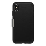 מגן כיסוי ספר OtterBox Strada שחור לאייפון XS Max הכיסוי החזק בעולם