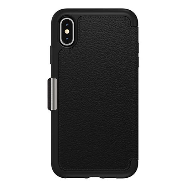 מגן כיסוי ספר OtterBox Strada שחור לאייפון XS Max הכיסוי החזק בעולם