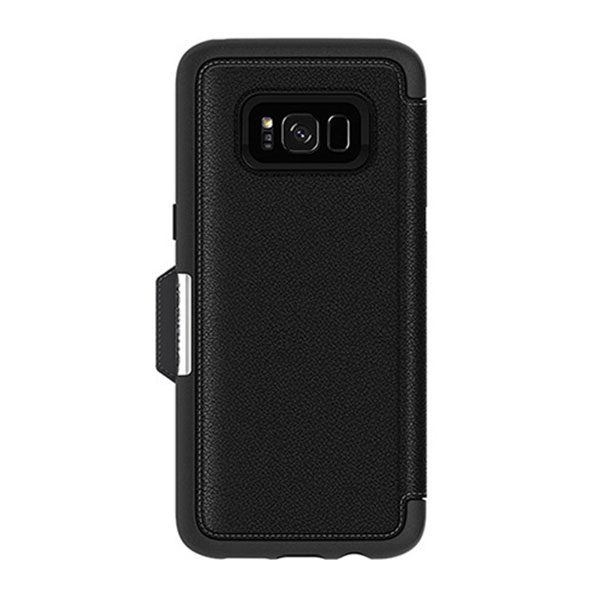 מגן כיסוי ספר OtterBox Strada שחור לגלקסי S8 הכיסוי החזק בעולם