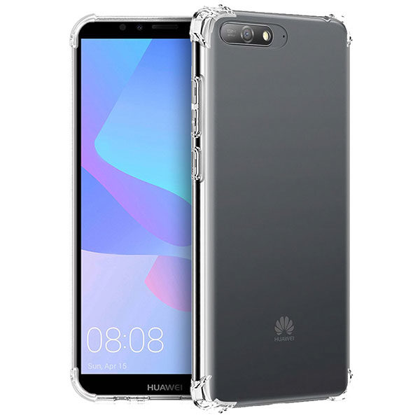 כיסוי סיליקון ל-Huawei Y6 2018 עם פינות בולמות זעזועים Shock Proof