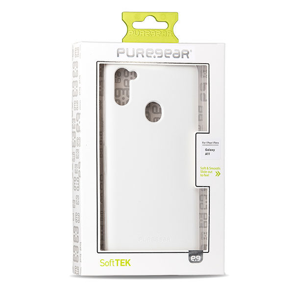 כיסוי מגן סיליקון Softek לבן לגלקסי A11 מבית PureGear