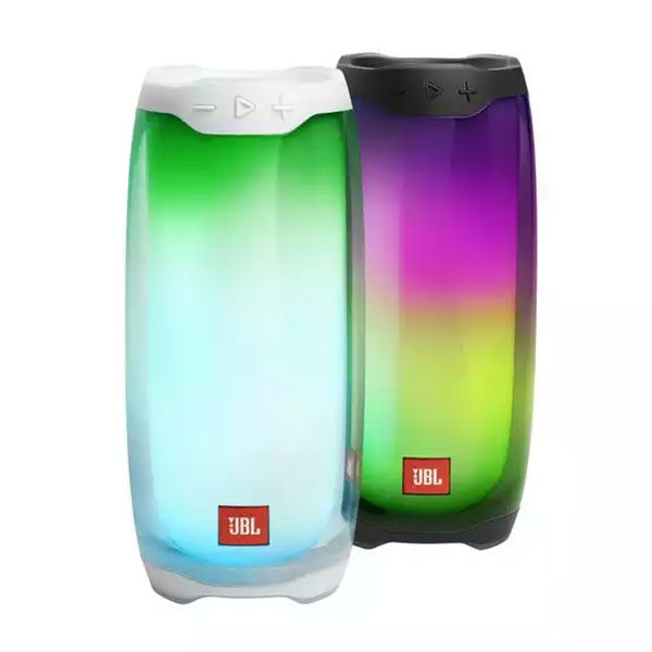 רמקול JBL Pulse 4 שחור בלוטות' עם אורות לד מובנים