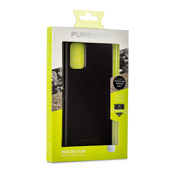 מגן כיסוי DualTek Slim שחור לגלקסי S20 פלוס מבית PureGear