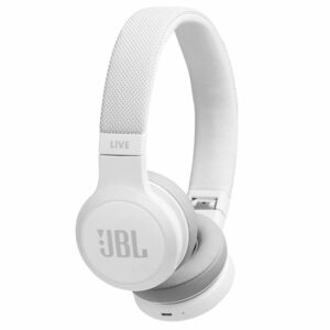 אוזניות JBL Live 400 BT קשת אלחוטיות עם סאונד איכותי לבן