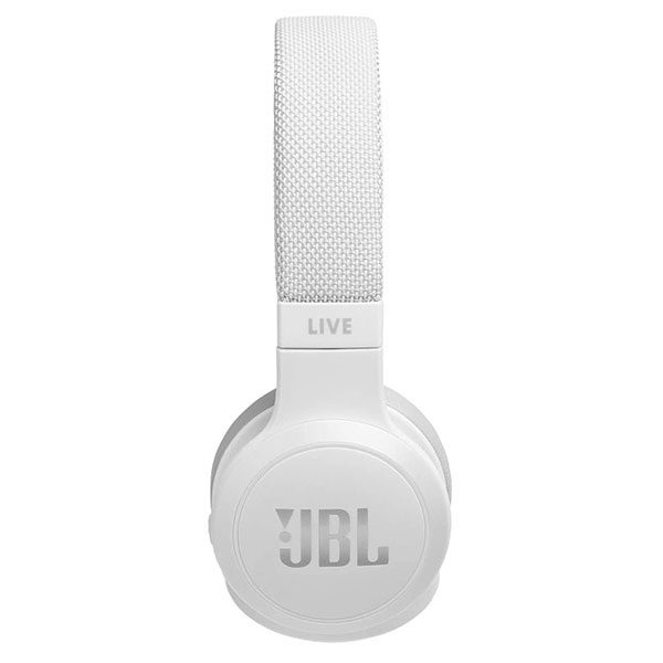 אוזניות JBL Live 400 BT קשת אלחוטיות עם סאונד איכותי לבן