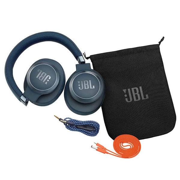 אוזניות JBL Live 650BTNC קשת אלחוטיות עם סינון רעשים אקטיבי כחול