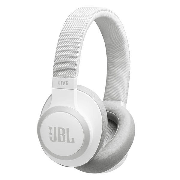 אוזניות JBL Live 650BTNC קשת אלחוטיות עם סינון רעשים אקטיבי לבן