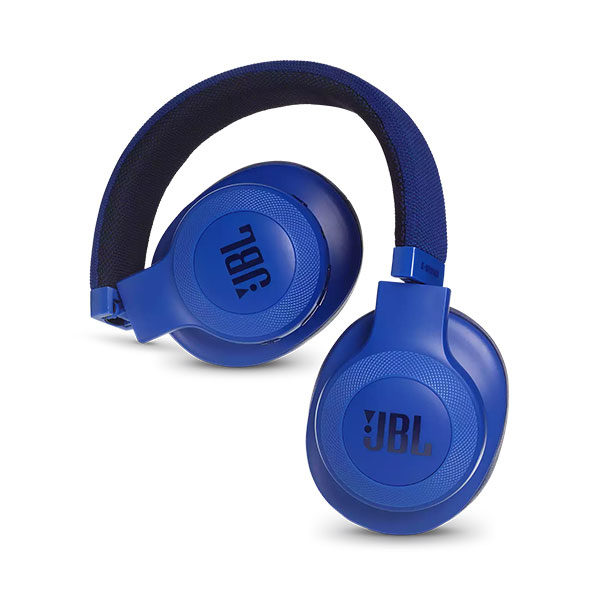 אוזניות JBL E55BT קשת אלחוטיות בעלות צליל מרחבי כחול