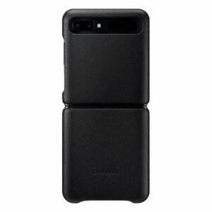 מגן כיסוי עור לגלקסי Z Flip מקורי שחור Samsung Leather Cover