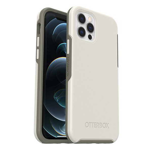 מגן כיסוי OtterBox Symmetry לבן לאייפון 12 פרו תומך MagSafe