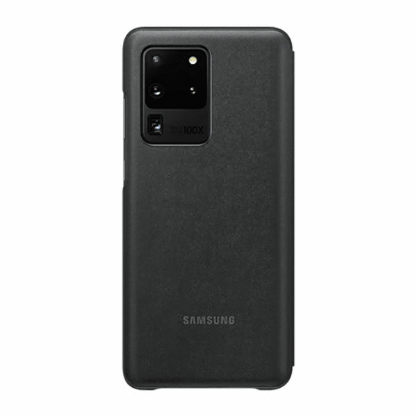 כיסוי ספר התראות חכם לגלקסי S20 Ultra מקורי שחור Samsung Smart LED View