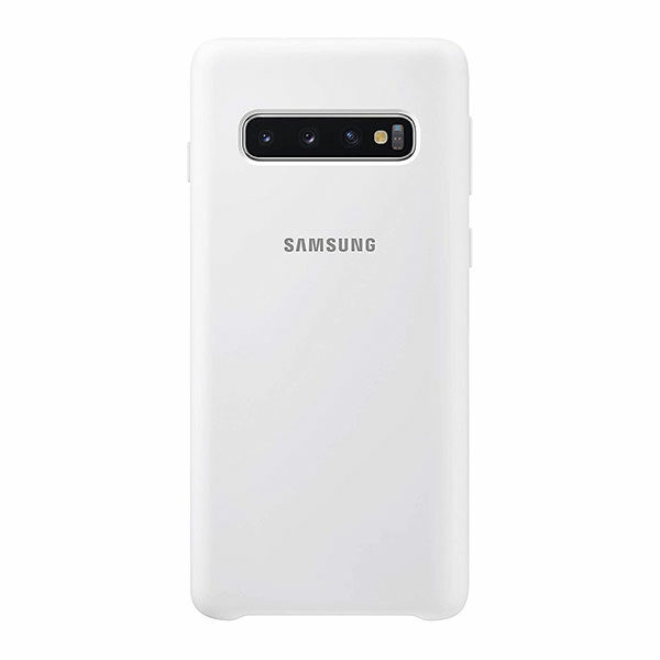 כיסוי סיליקון רך ונעים לגלקסי S10 מקורי לבן Samsung Silicone Cover