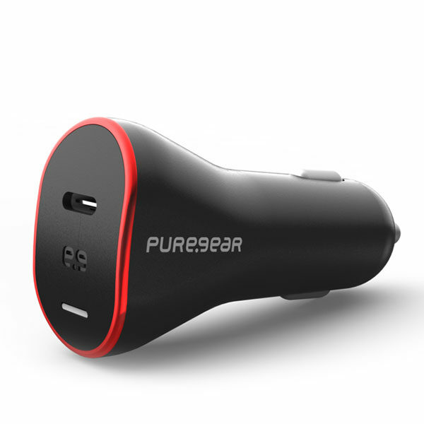 מטען מהיר לרכב עם כבל USB-C בהספק 18 וואט PureGear