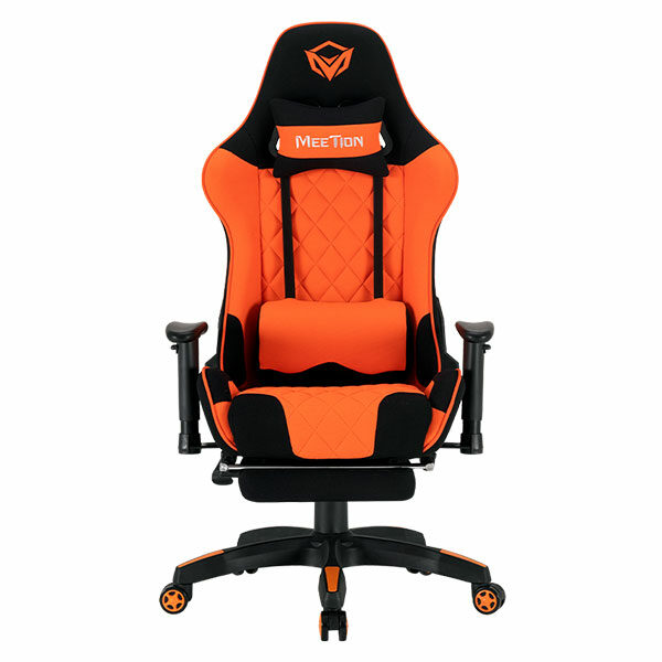 מושב גיימינג שחור כתום מקצועי עם מסאז' MeeTion Gaming Chair CHR25