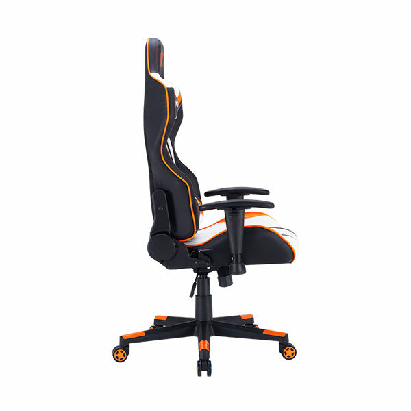 כסא גיימינג שחור לבן כתום מתכוונן MeeTion Gaming Chair CHR15