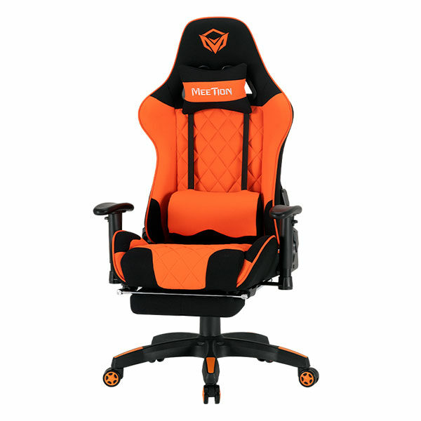 מושב גיימינג שחור כתום מקצועי עם מסאז' MeeTion Gaming Chair CHR25