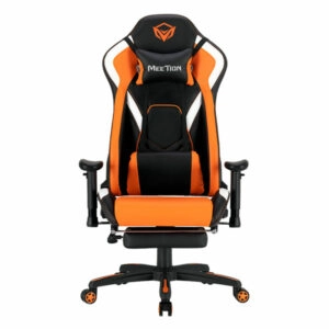 מושב גיימינג שחור כתום מקצועי עם הדום MeeTion Gaming Chair CHR22