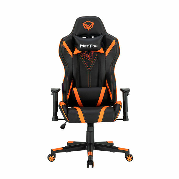 כסא גיימינג שחור כתום מתכוונן MeeTion Gaming Chair CHR15