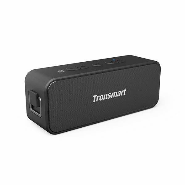 רמקול נייד Tronsmart T2 Plus שחור עמיד במים עם סאונד עמוק