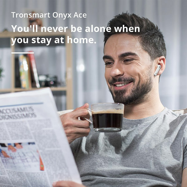 אוזניות אלחוטיות Tronsmart Onyx Ace עם 4 מיקרופונים וסאונד סטראופוני