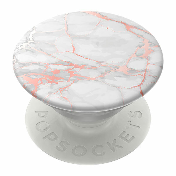 פופסוקט מחזיק לסמארטפון שיש ורוד PopSocket Abstract Rose Gold Lutz Marble