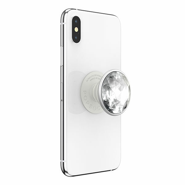 פופסוקט מחזיק לסמארטפון דיסקו כסוף PopSocket Disco Crystal Silver