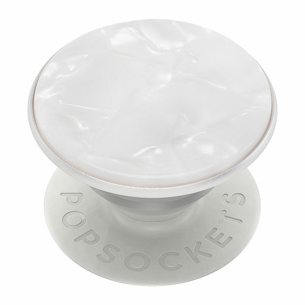 פופסוקט תופסן לסמארטפון לבן פנינה PopSocket Acetate Pearl White