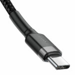 כבל טעינה מחוזק USB Type-C ל-USB Type-C תומך טעינה מהירה Baseus