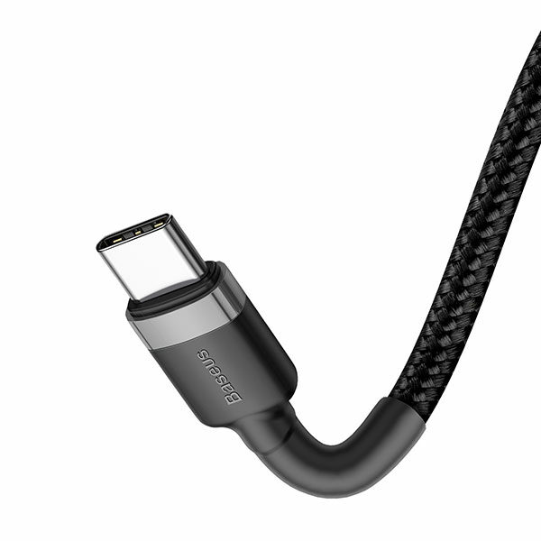 כבל טעינה מחוזק USB Type-C ל-USB Type-C תומך טעינה מהירה Baseus