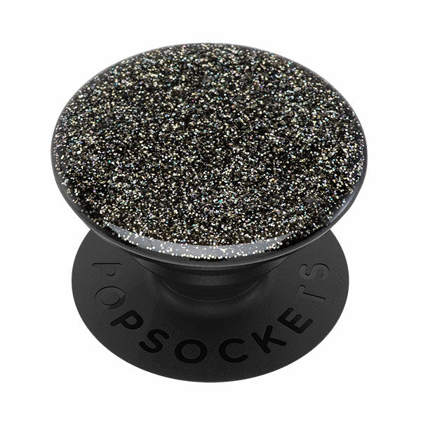 פופסוקט מעמד לסמארטפון שחור נצנצים PopSocket Glitter Black