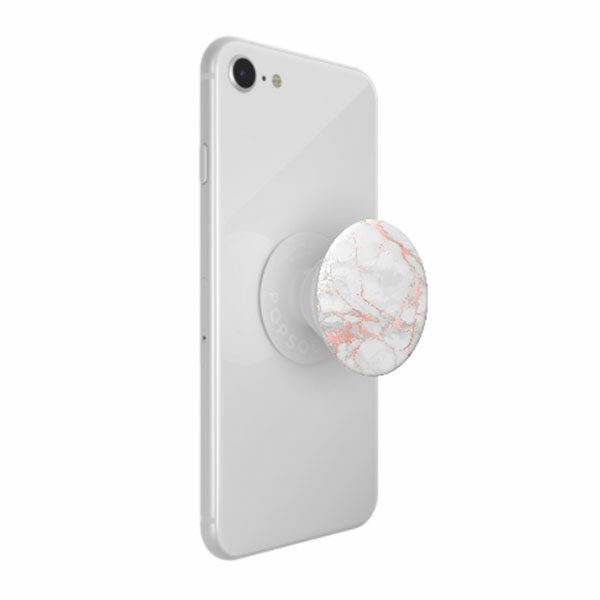 פופסוקט מחזיק לסמארטפון שיש ורוד PopSocket Abstract Rose Gold Lutz Marble