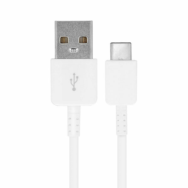 כבל סמסונג USB-A ל-USB-C מקורי לבן באורך 1 מטר לטעינה מהירה Samsung