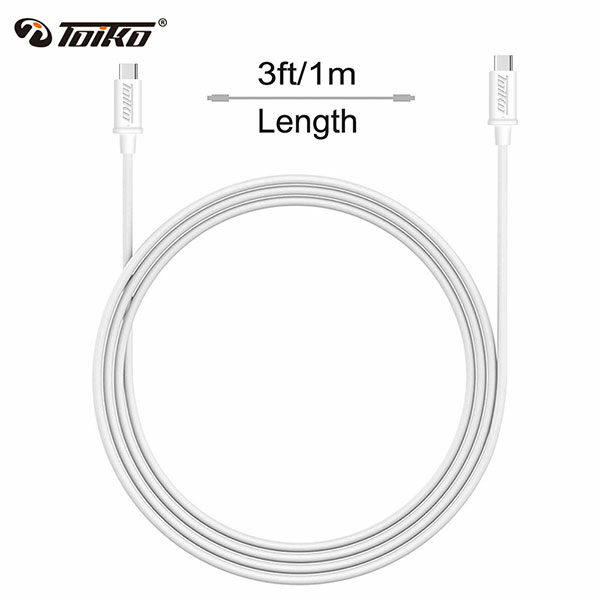 כבל USB Type C ל USB Type C באורך 1 מטר Toiko