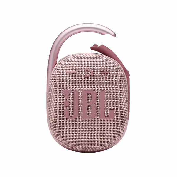 רמקול JBL Clip 4 ורוד עם תופסן משודרג וסאונד חזק