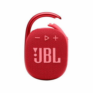 רמקול JBL Clip 4 אדום עם תופסן משודרג וסאונד חזק