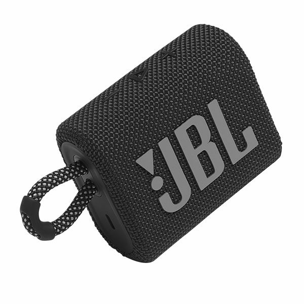 רמקול JBL GO 3 שחור עם מבנה קומפקטי וסאונד עוצמתי יבואן רשמי