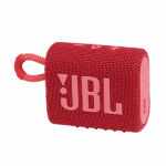 רמקול JBL GO 3 אדום עם מבנה קומפקטי וסאונד עוצמתי יבואן רשמי