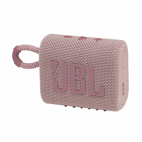 רמקול JBL GO 3 ורוד עם מבנה קומפקטי וסאונד עוצמתי יבואן רשמי