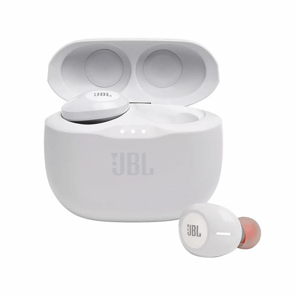 אוזניות אלחוטיות JBL Tune 125 TWS לבן עם סאונד עמוק ונקי