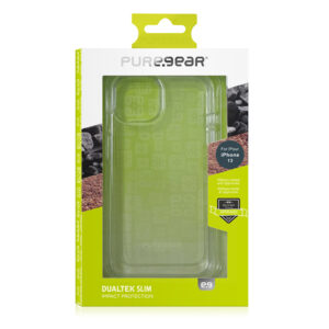 כיסוי לאייפון 13 שקוף חזק עם תקן הגנה צבאי PureGear DualTek Slim