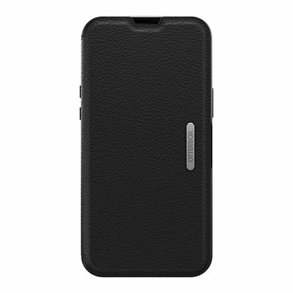 כיסוי ארנק לאייפון 13 פרו מקס Otterbox Strada עור שחור הכיסוי החזק בעולם