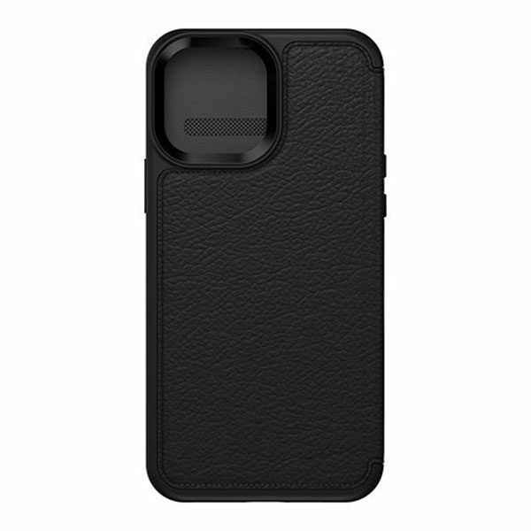 כיסוי ארנק לאייפון 13 פרו מקס Otterbox Strada עור שחור הכיסוי החזק בעולם