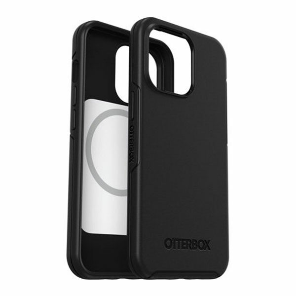 כיסוי שחור לאייפון 13 פרו Otterbox Symmetry תומך MagSafe חזק ועמיד