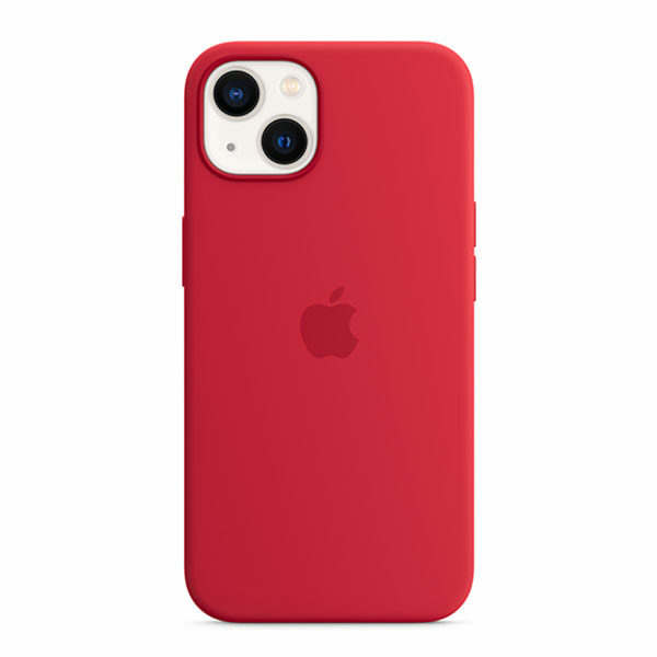 כיסוי לאייפון 13 מקורי אדום Product RED סיליקון תומך MagSafe