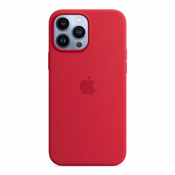 כיסוי לאייפון 13 פרו מקס מקורי אדום Product RED סיליקון תומך MagSafe