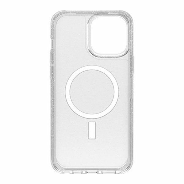 כיסוי לאייפון 13 פרו מקס שקוף נצנצים Otterbox Symmetry תומך MagSafe עם אחריות לשנה