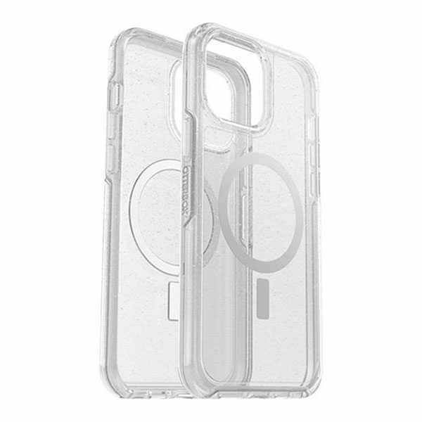 כיסוי לאייפון 13 פרו מקס שקוף נצנצים Otterbox Symmetry תומך MagSafe עם אחריות לשנה