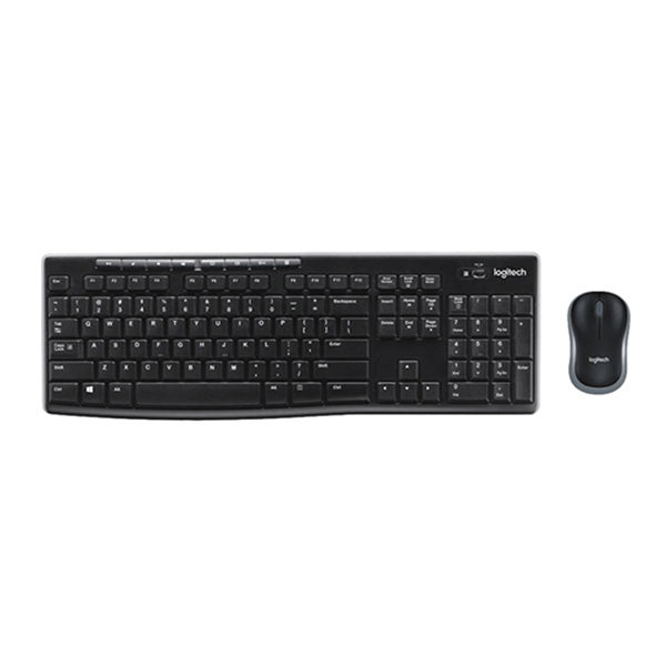 מקלדת ועכבר אלחוטיים למחשב Logitech MK270 עם חיי סוללה ארוכים